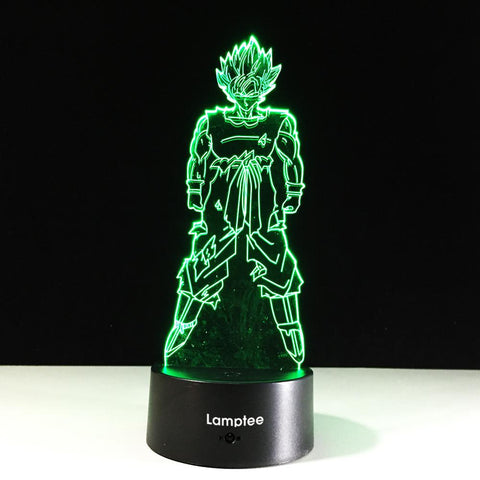 Image of Anime Dragon Ball Z Goku aka Kakarot 3D Illusion Night Light Lamp 3DL227