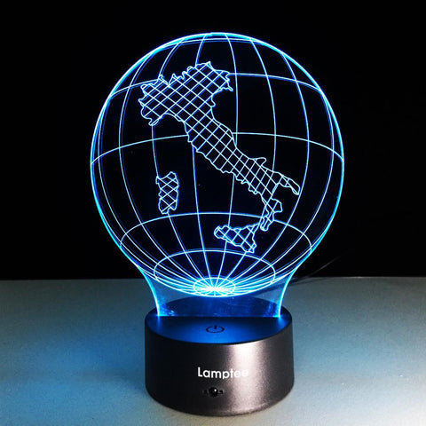 Image of Other Earth Globe 3D Illusion Lamp Night Light 3DL229