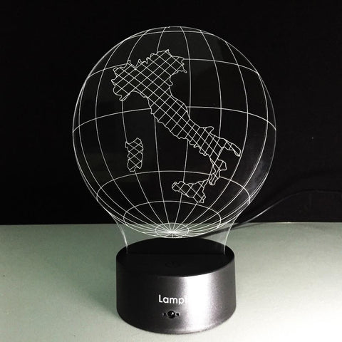 Image of Other Earth Globe 3D Illusion Lamp Night Light 3DL229