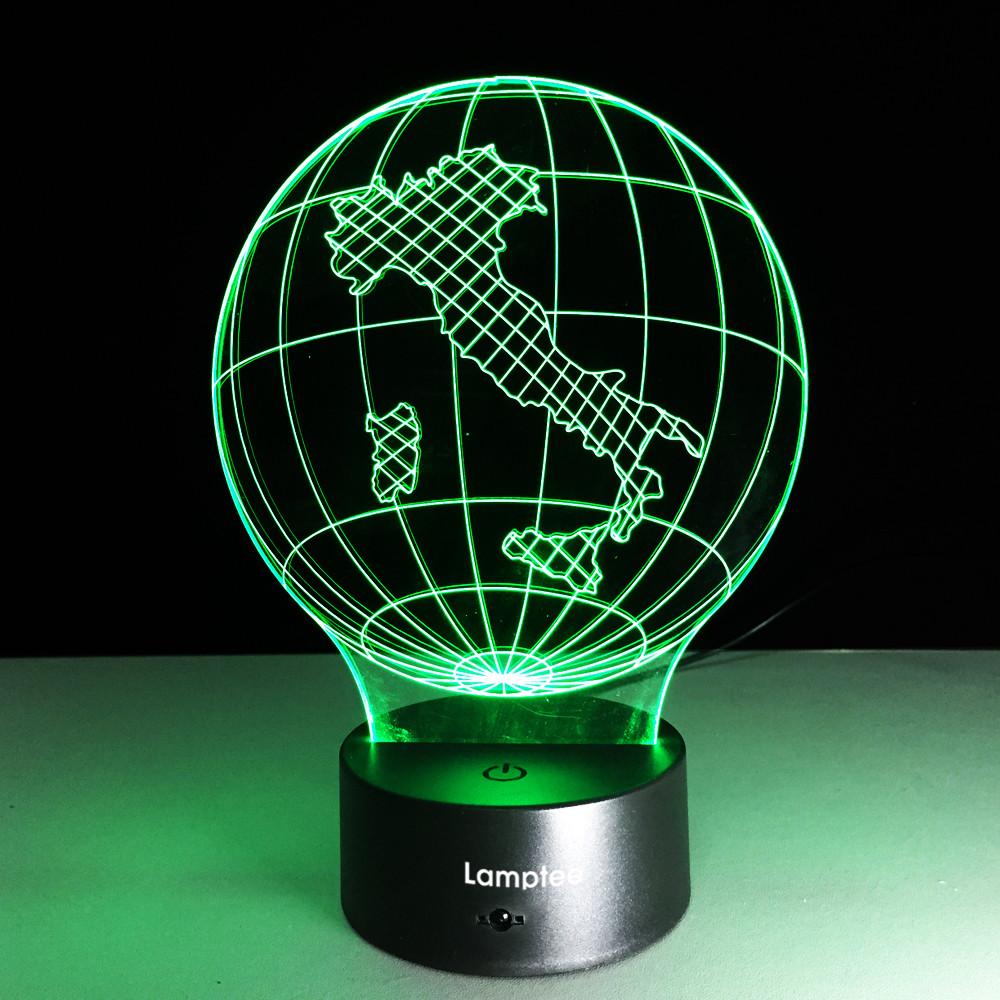 Other Earth Globe 3D Illusion Lamp Night Light 3DL229