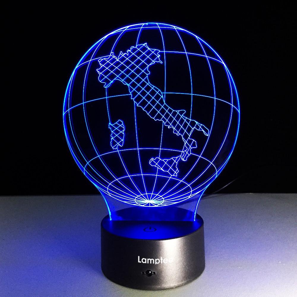 Other Earth Globe 3D Illusion Lamp Night Light 3DL229