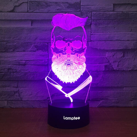 Image of Other Cool Beared Male Character 3D Illusion Night Light Lamp 3DL2292