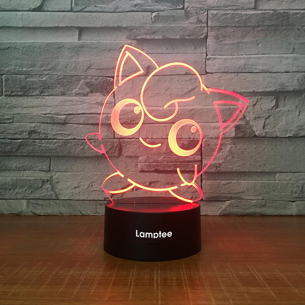 Anime Pokemon 3D Illusion Lamp Night Light 3DL2440
