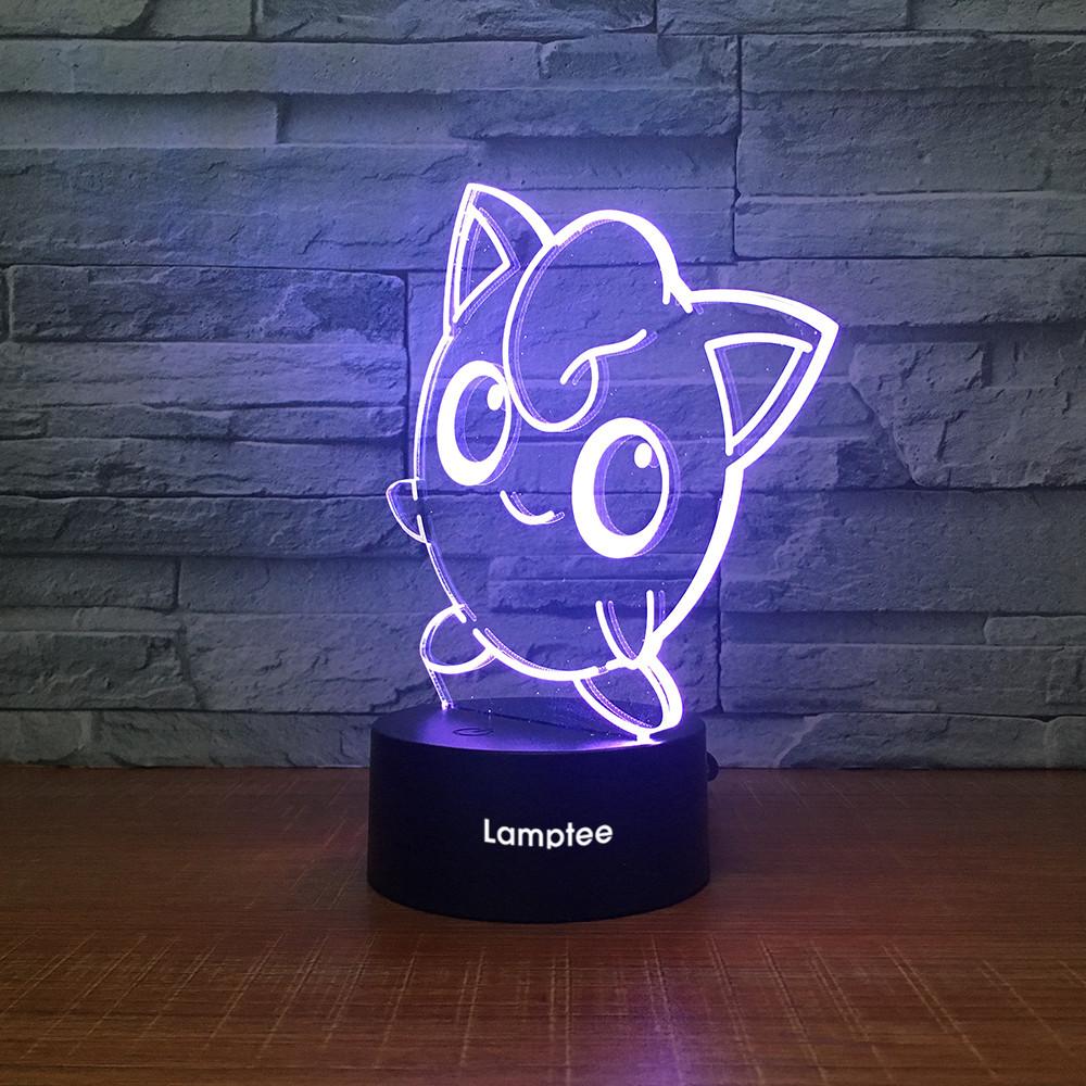Anime Pokemon 3D Illusion Lamp Night Light 3DL2440