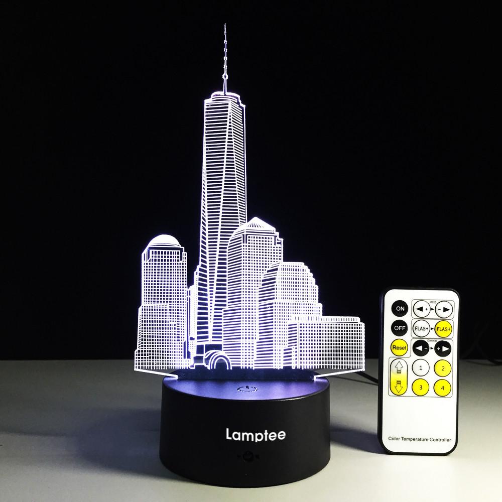 City Building 3D Illusion Lamp Night Light 3DL246