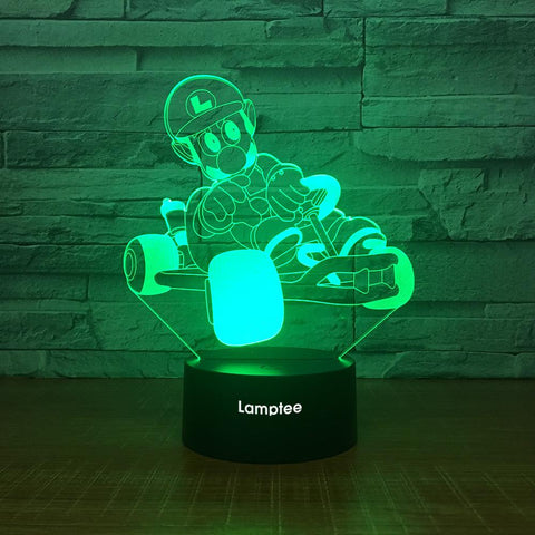 Image of Anime Super Mario 3D Illusion Lamp Night Light 3DL2493