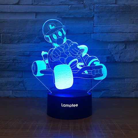 Image of Anime Super Mario 3D Illusion Lamp Night Light 3DL2493