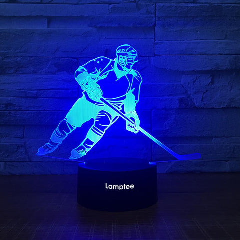 Image of Sport Hockey 3D Illusion Lamp Night Light 3DL2533