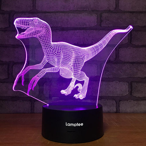 Image of Animal Dinosaur 3D Illusion Lamp Night Light 3DL2571