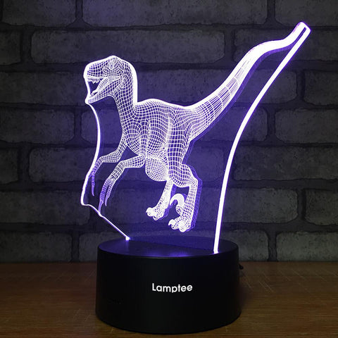 Image of Animal Dinosaur 3D Illusion Lamp Night Light 3DL2571