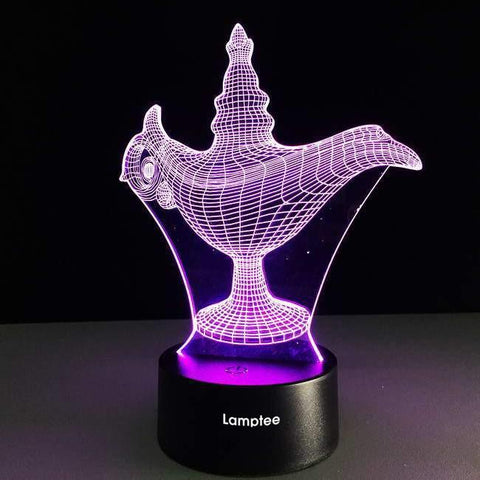 Image of Alladin Lamp 3D Illusion Lamp Night Light 3DL2604