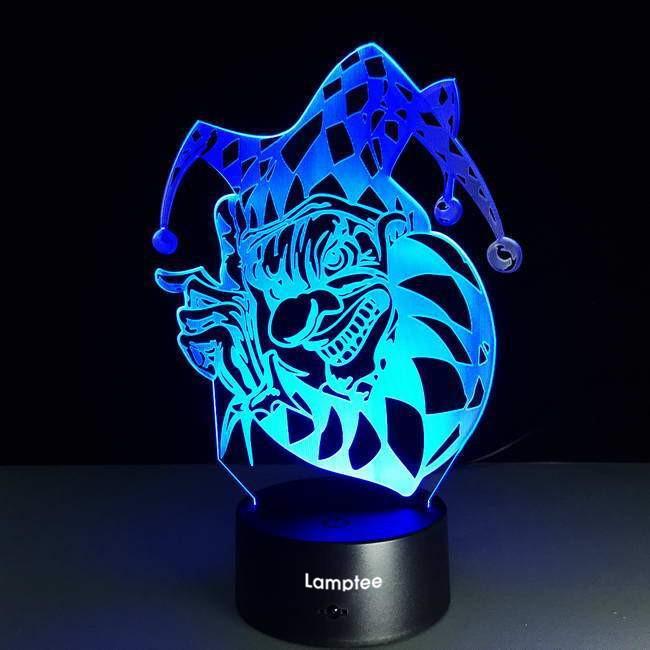 Clown 3D Illusion Lamp Night Light 3DL2616