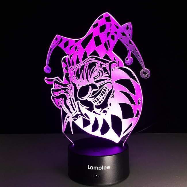 Clown 3D Illusion Lamp Night Light 3DL2616
