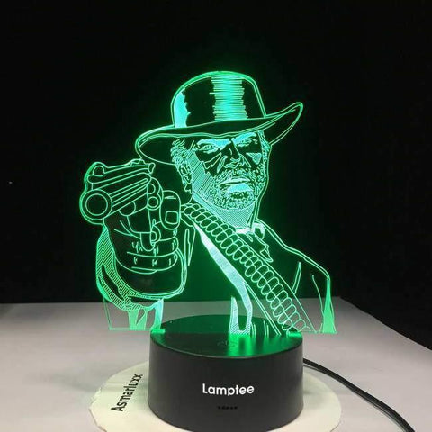 Image of Cowboy 3D Illusion Lamp Night Light 3DL2617
