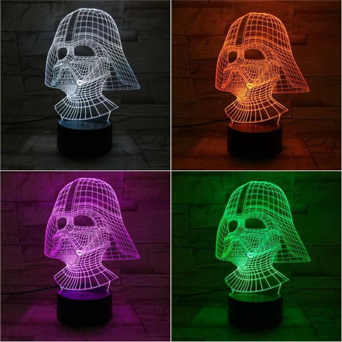 Image of Darth Vader V3 3D Illusion Lamp Night Light 3DL2620