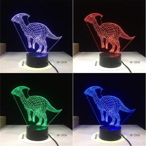 Dinosaur V12 3D Illusion Lamp Night Light 3DL2626