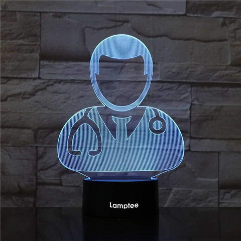 Image of Doctor 3D Illusion Lamp Night Light 3DL2627
