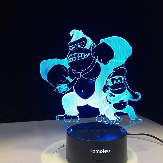 Donkey Kong 3D Illusion Lamp Night Light 3DL2631