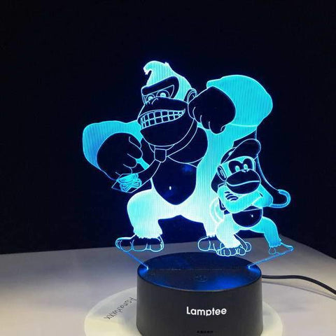 Image of Donkey Kong 3D Illusion Lamp Night Light 3DL2631