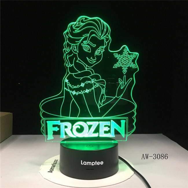 Frozen 3D Illusion Lamp Night Light 3DL2645