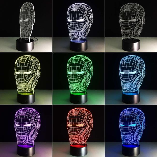 Ironman 3D Illusion Lamp Night Light 3DL2651