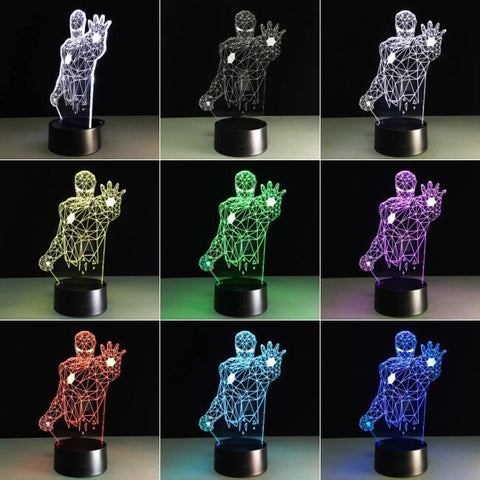 Image of Ironman V2 3D Illusion Lamp Night Light 3DL2652