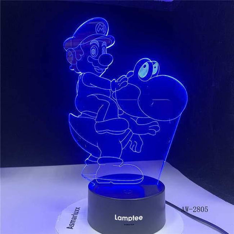 Image of Mario Bros V3 3D Illusion Lamp Night Light 3DL2672