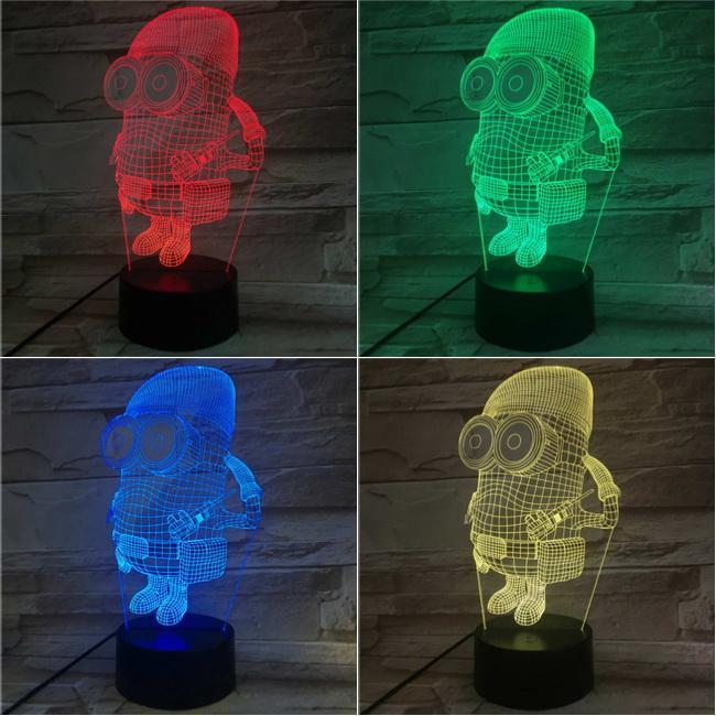 Minion V2 3D Illusion Lamp Night Light 3DL2679