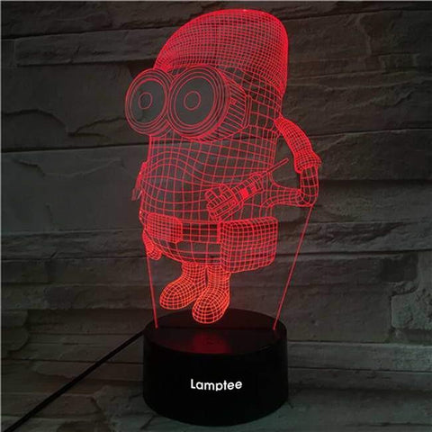 Image of Minion V2 3D Illusion Lamp Night Light 3DL2679