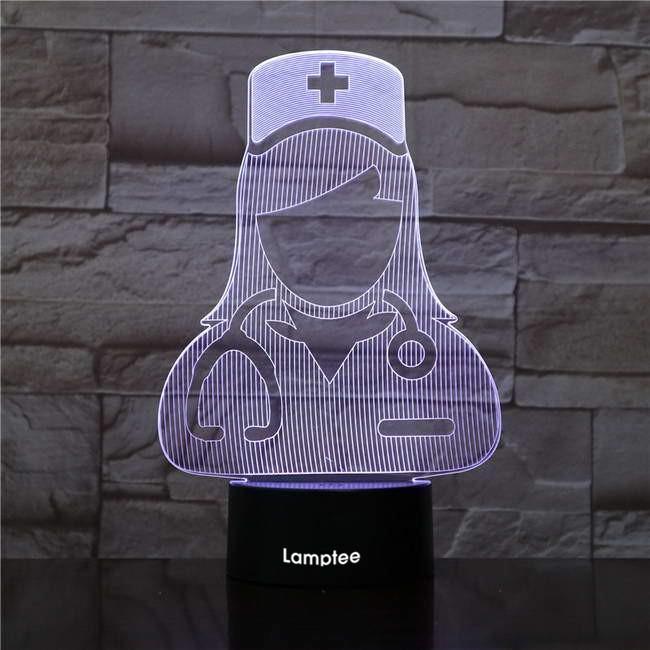 Nurse 3D Illusion Lamp Night Light 3DL2681