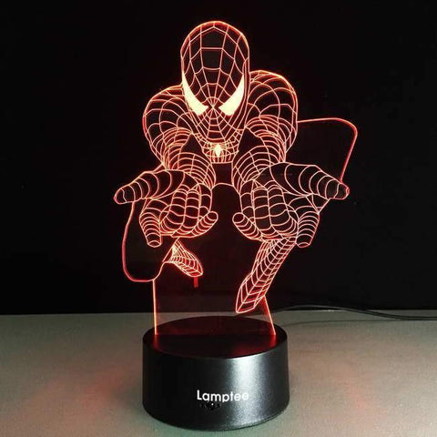 Image of Spiderman V5 3D Illusion Lamp Night Light 3DL2702