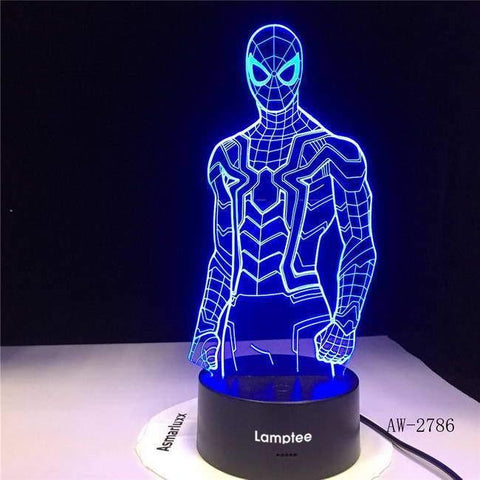 Image of Spiderman V6 3D Illusion Lamp Night Light 3DL2703