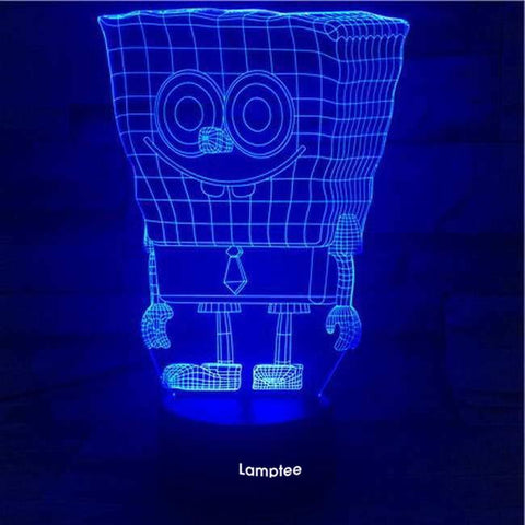 Image of Sponge Bob 3D Illusion Lamp Night Light 3DL2704