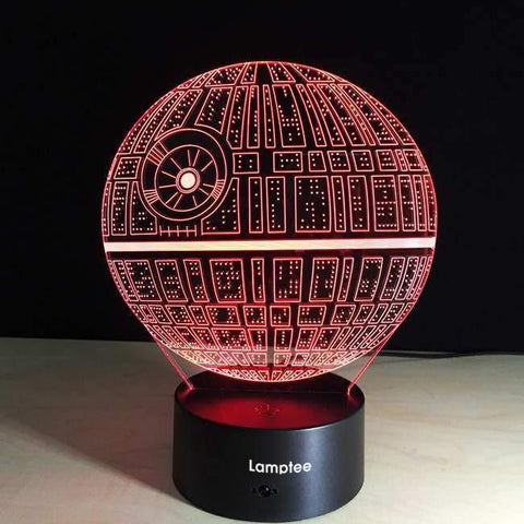 Image of Star Wars Death Star 3D Illusion Lamp Night Light 3DL2710