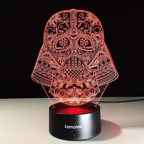 Image of Star Wars Mask 3D Illusion Lamp Night Light 3DL2712