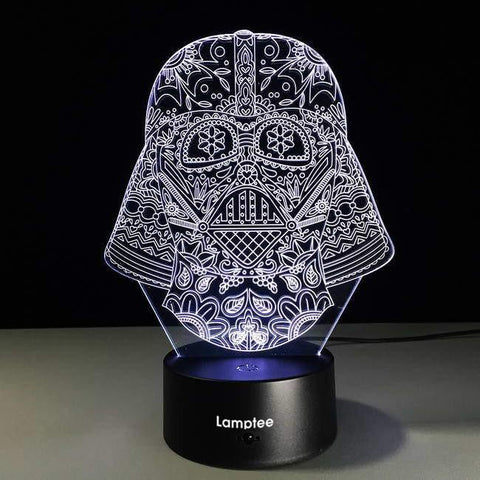 Image of Star Wars Mask 3D Illusion Lamp Night Light 3DL2712