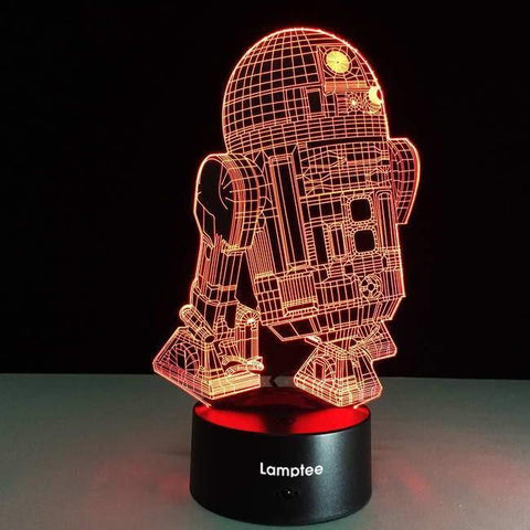 Image of Star Wars R2D2 3D Illusion Lamp Night Light 3DL2713