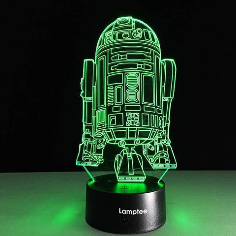 Star Wars R2D2 V2 3D Illusion Lamp Night Light 3DL2714