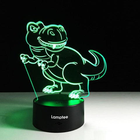 Image of Animal Classic Dinosaur Moulding 3D Illusion Lamp Night Light 3DL275
