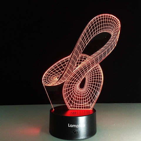 Abstract Art 3D Illusion Night Light Lamp 3DL292