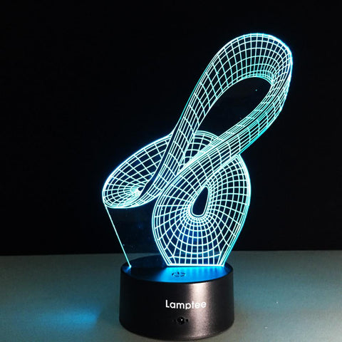 Abstract Art 3D Illusion Night Light Lamp 3DL292