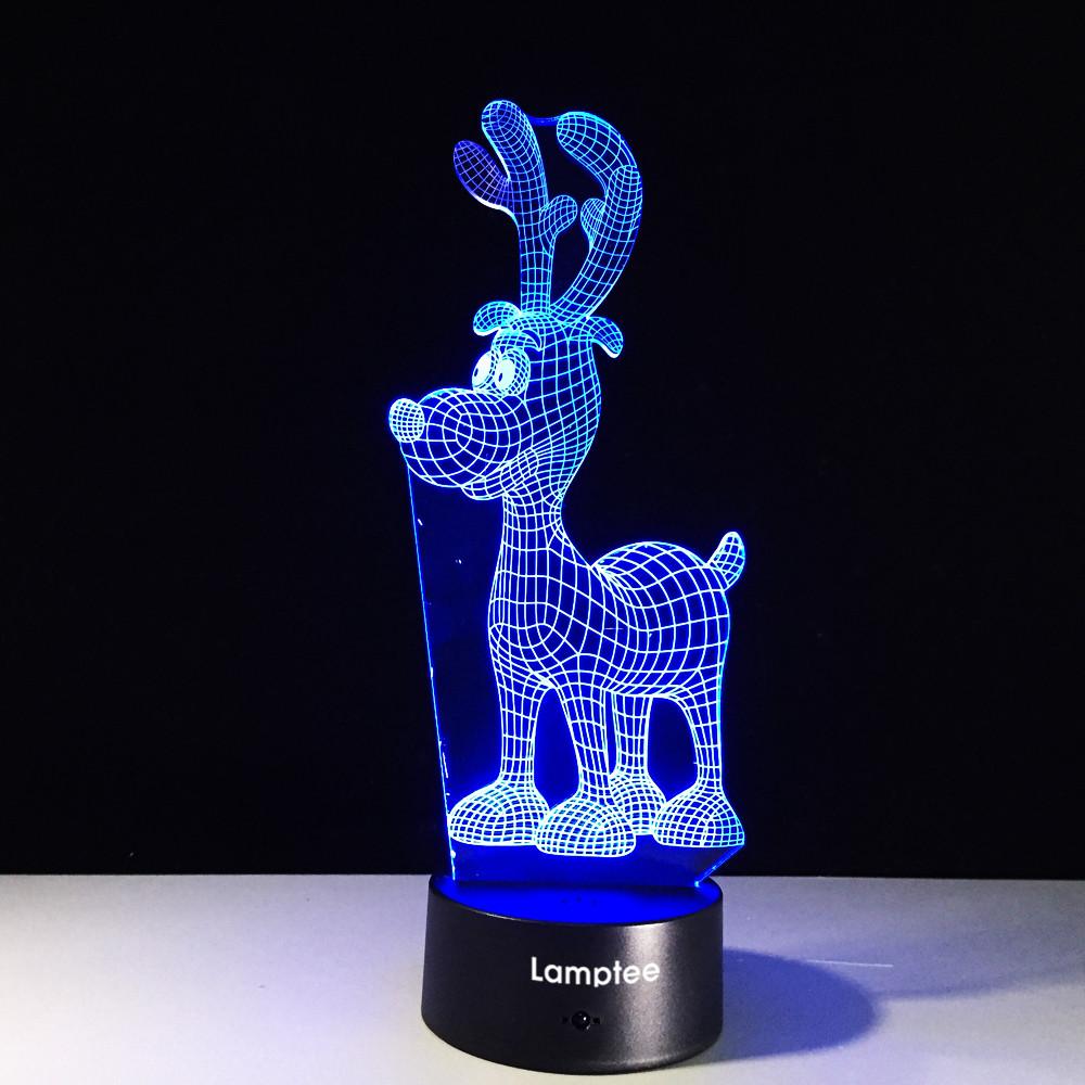 Animal Cute Doggy Puppy 3D Illusion Lamp Night Light 3DL302