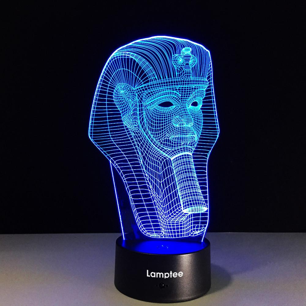 Art Abstract Statue Modelling 3D Illusion Lamp Night Light 3DL322