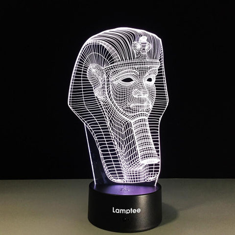 Image of Art Abstract Statue Modelling 3D Illusion Lamp Night Light 3DL322