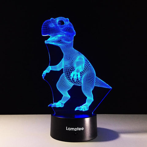 Image of Animal Classic Trex Dinosaur 3D Illusion Night Light Lamp 3DL387