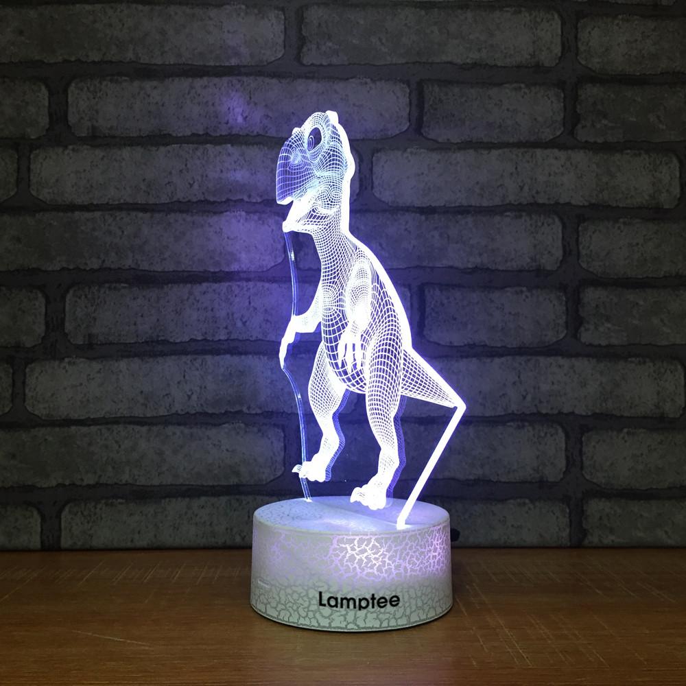 Crack Lighting Base Animal Classic Trex Dinosaur 3D Illusion Night Light Lamp 3DL387