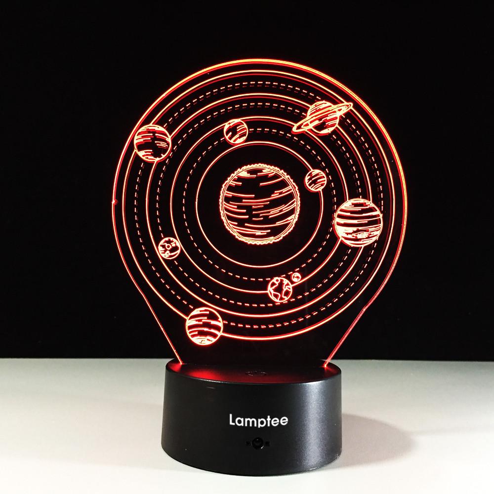 Other Planetary System 3D Illusion Lamp Night Light 3DL410