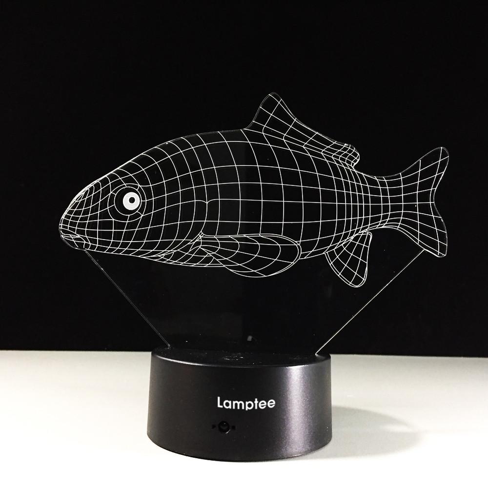 Animal Fish 3D Illusion Lamp Night Light 3DL463