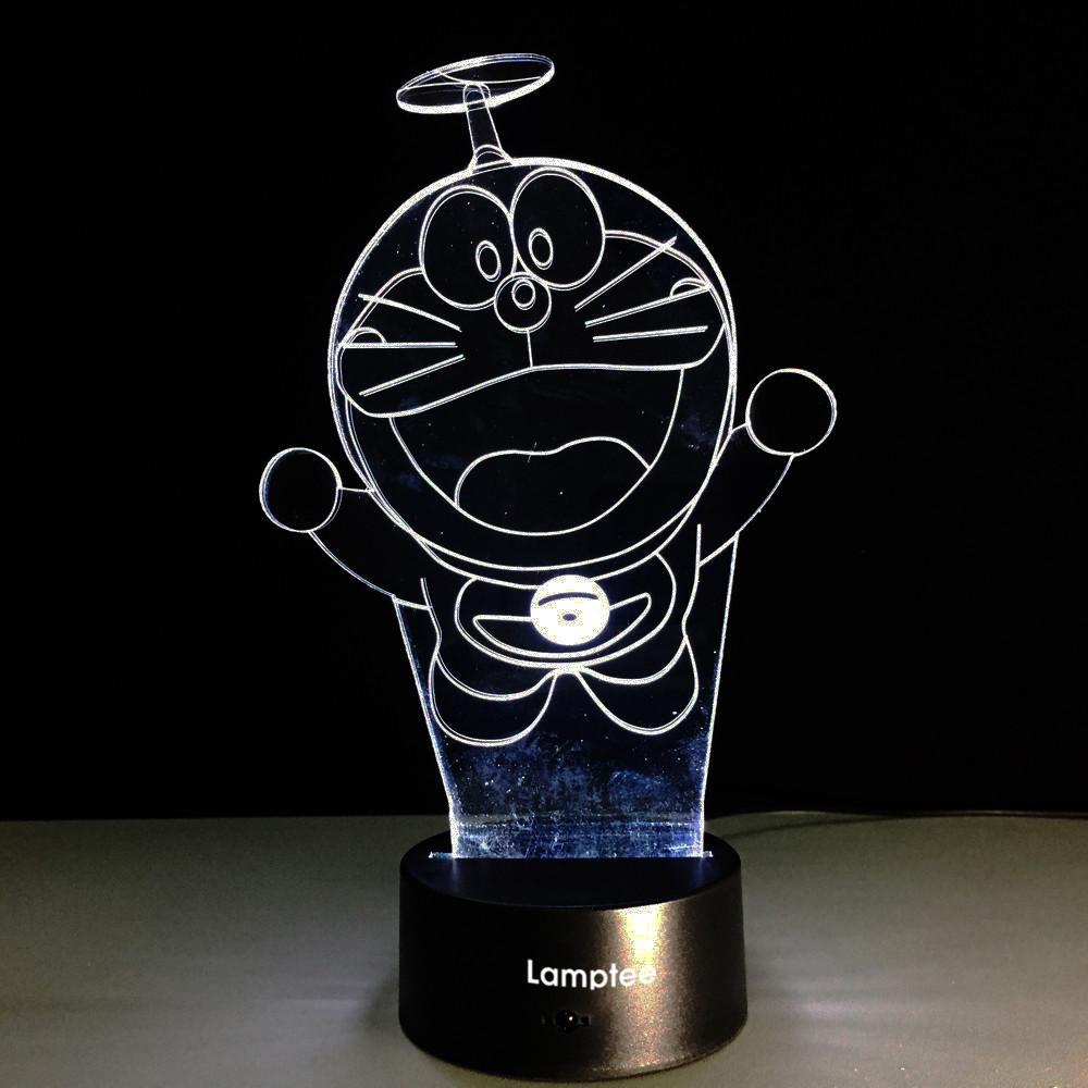 Anime Novelty Doraemon 3D Illusion Lamp Night Light 3DL047