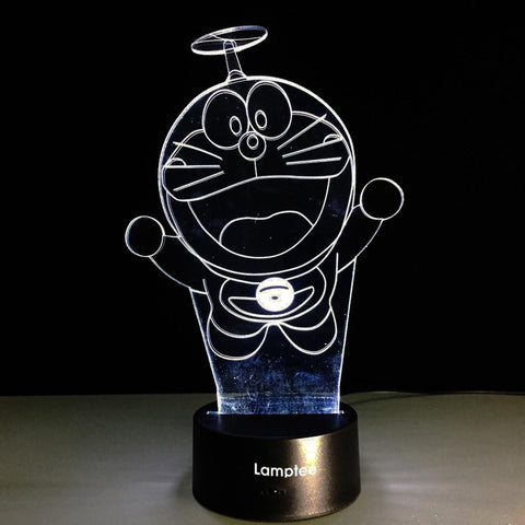 Image of Anime Novelty Doraemon 3D Illusion Lamp Night Light 3DL047